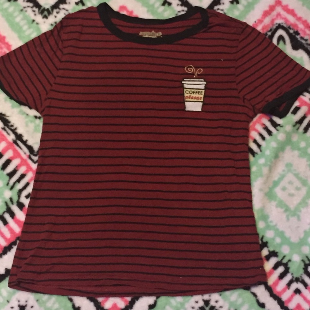 Joe boxer t-shirt “coffee please” (M junior)